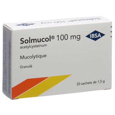 Solmucol Gran 100 mg ohne Zucker 20 Btl 1.5 g