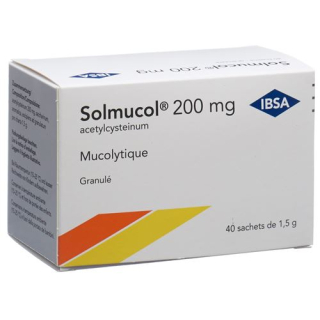 Solmucol Gran 200 mg without sugar 40 bags 1.5 g