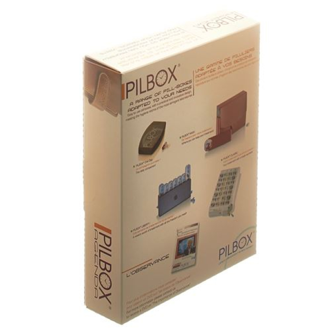 Pilbox agenda distributeur de médicaments hebdomadaire allemand / français