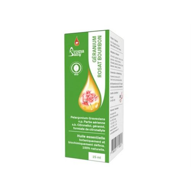 Aromasan Rosengeranie Äth / olio in scatole Bio 15ml
