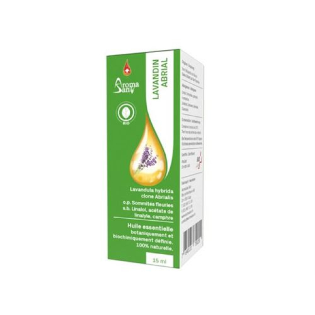 Aromasan Lavendin essential oil in box organic 15 ml
