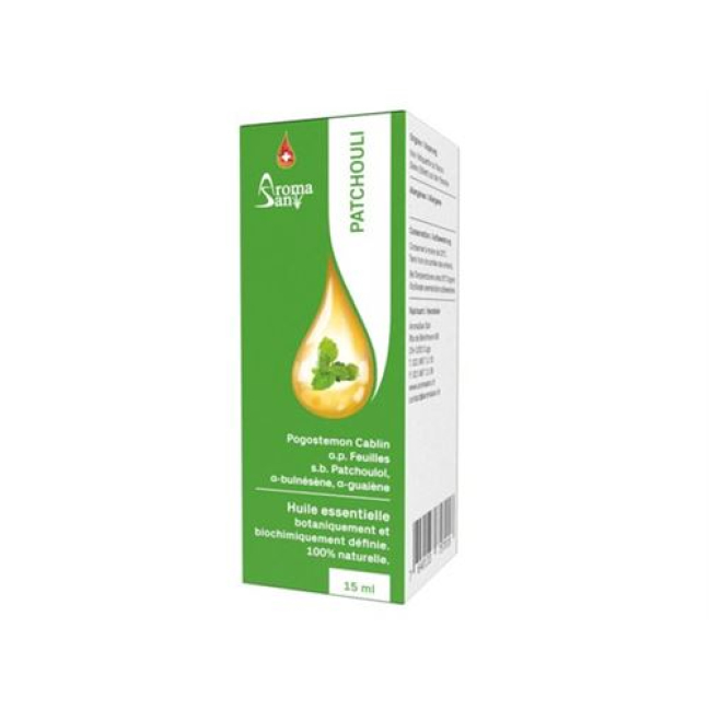 Aromasan patchouli Äth / minyak dalam kotak Bio 15ml