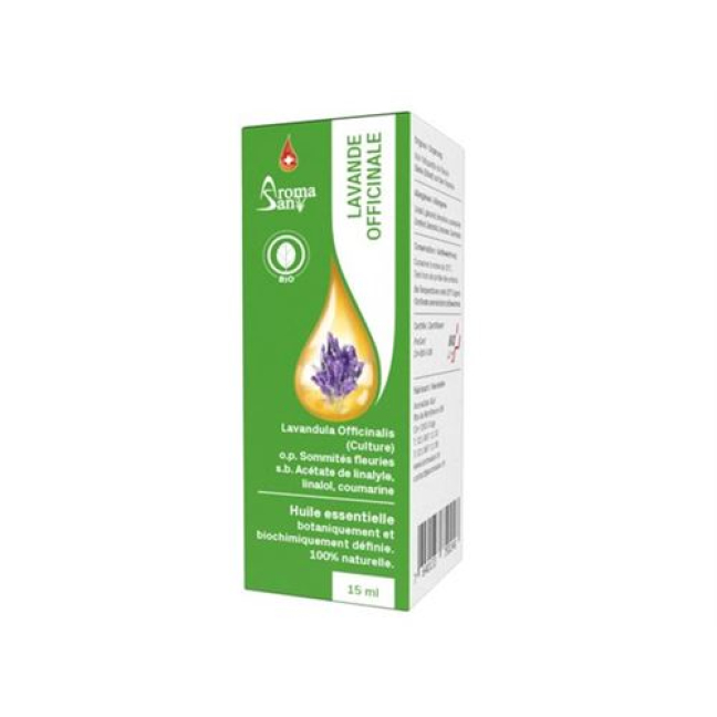 Aromasan laventeli Äth / öljy laatikoissa Bio 15ml