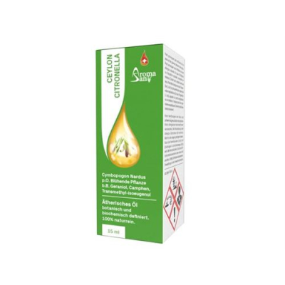 Aromasan Citronella essential oil in box organic 15 ml