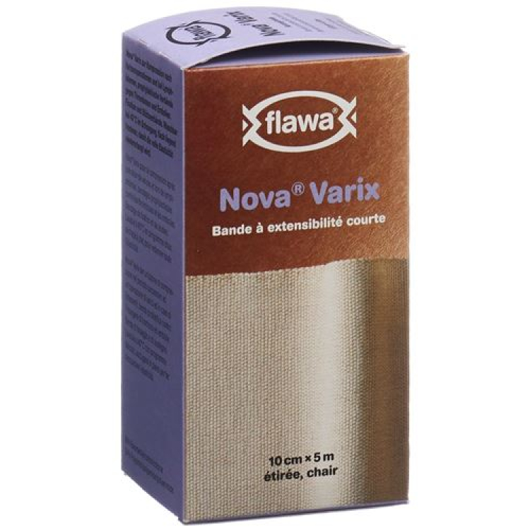 FLAWA NOVA VARIX benda corta 10cmx5m color pelle