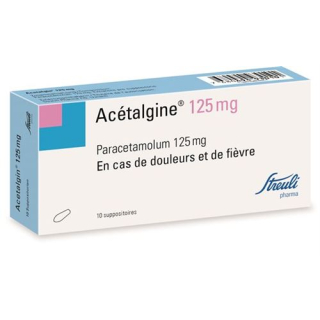Acetalgin Supp 125 mg 10 tk