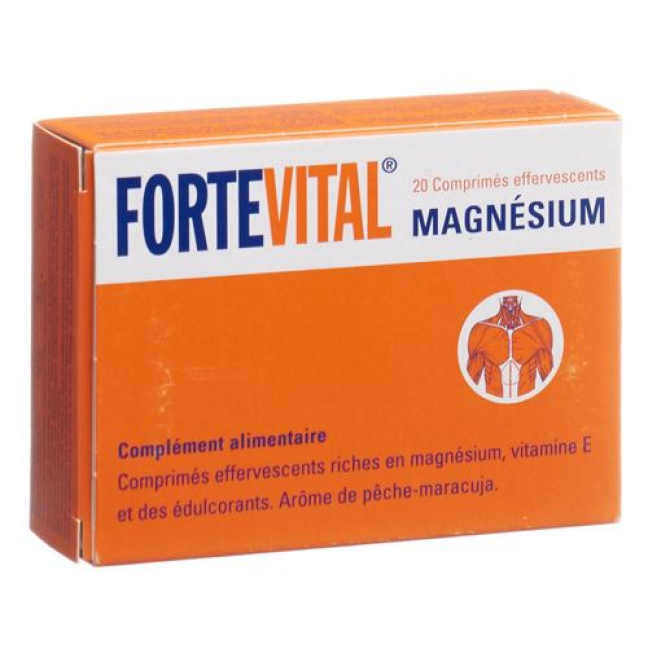 ថេប្លេត FORTEVITAL Magnesium effervescent 20 កុំព្យូទ័រ