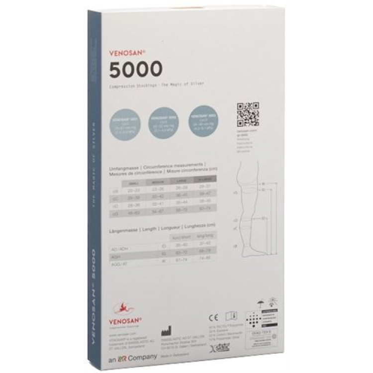 Venosan 5001 A-DH KKL1 S corto aperto messico 1 paio