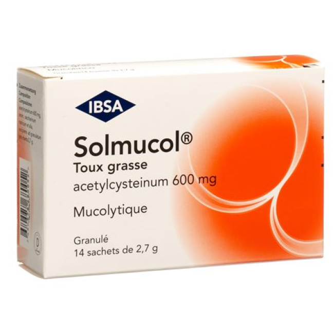 Solmucol Erkältungshusten Gran 600 mg Btl 14 бр