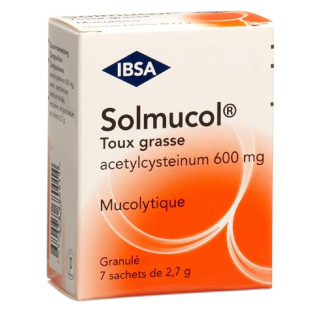 Solmucol peršalimo kosulys Gran 600 mg Btl 7 vnt