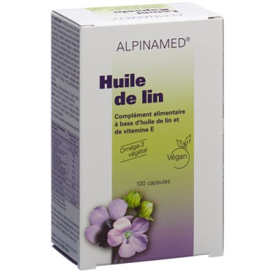 Alpinamed שמן פשתן 100 כמוסות