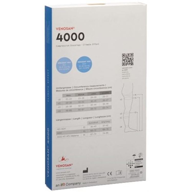 VENOSAN 4001 A-GH KKL1 XL qısa açıq qum 1 cüt