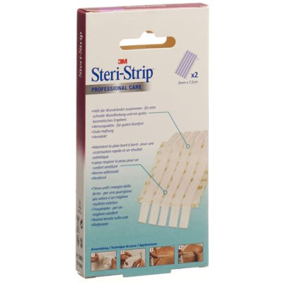 3M Steri Strip 3x75mm бели подобрени 2 x 5 бр