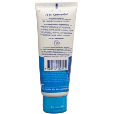 Omida Schüssler Nr3 and 8 Ferrum phosphoricum plus creme gel tube 75 ml