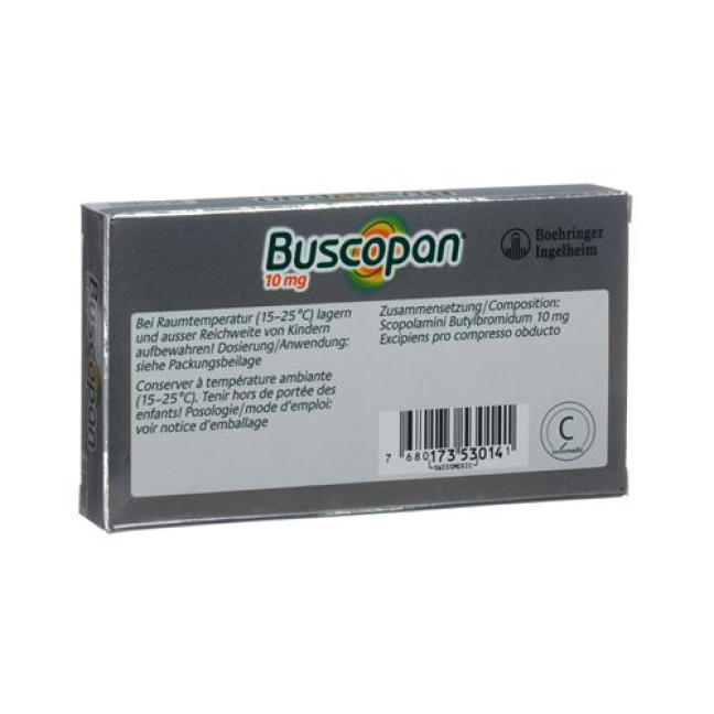 Buscopan drag 10 mg 20 pcs