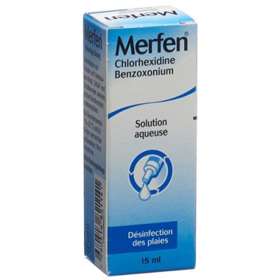 Merfen bezfarebný vodný roztok 15 ml