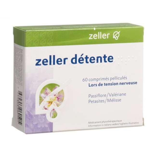 Zeller Relaxation 60 үлбірлі қабықпен қапталған таблеткалар