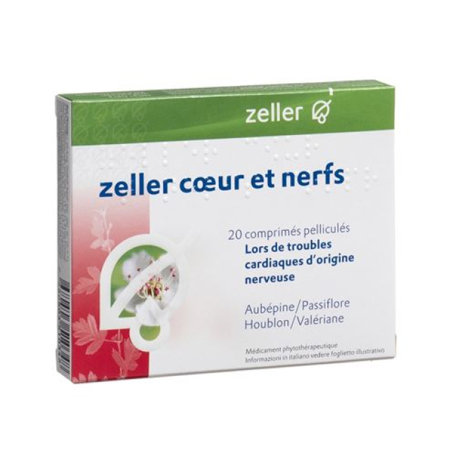 Zeller Heart & Nerves 20 таблеток, покрытых пленочной оболочкой