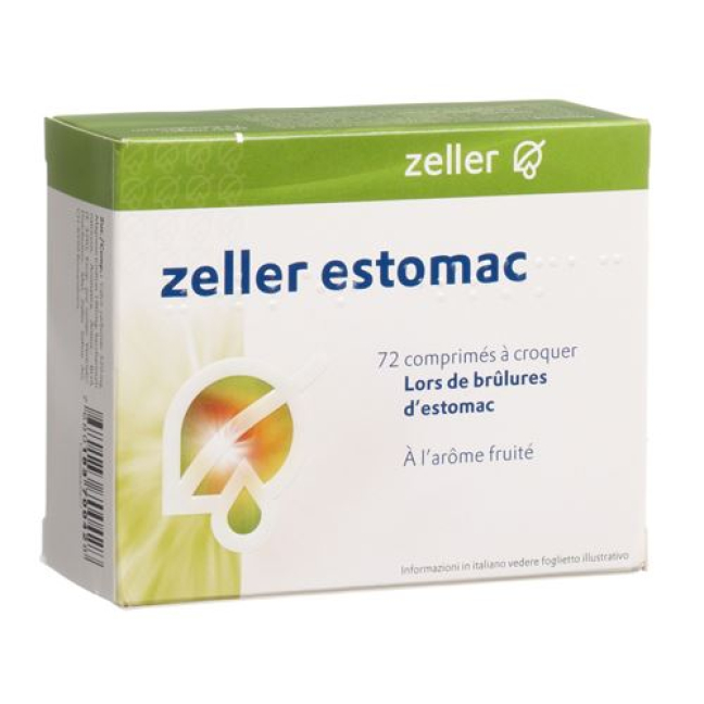 Zeller Estómago 72 comprimidos masticables