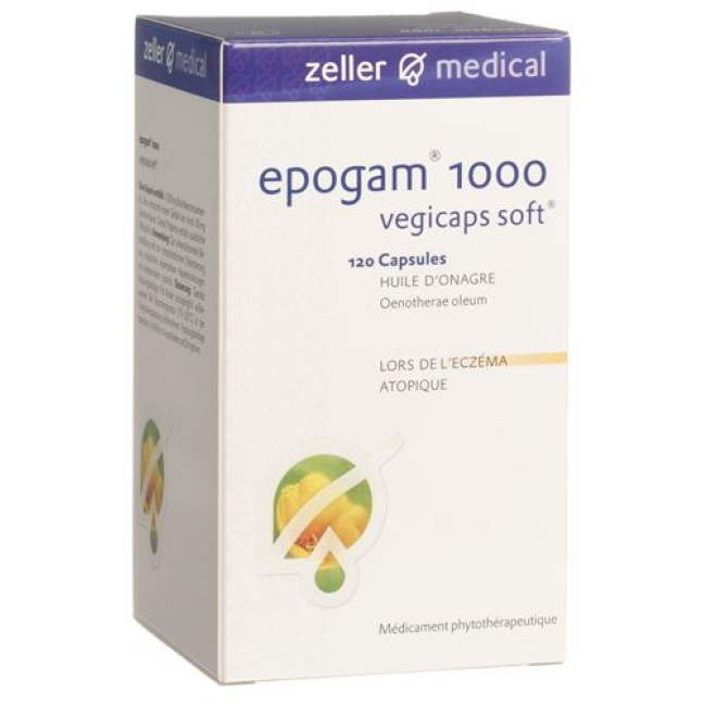 Epogam 1000 capsules végétales soft Kaps 1000 mg 120 pcs
