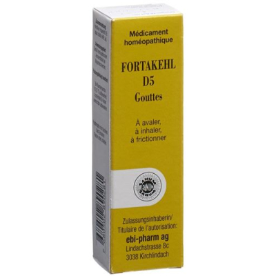 Fortakehl טיפות D 5 dilutio Fl 10 מ"ל