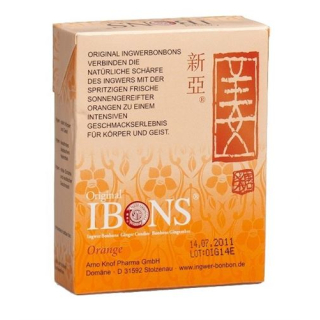 IBONS Ingwer Bonbon Orange Box 60 g