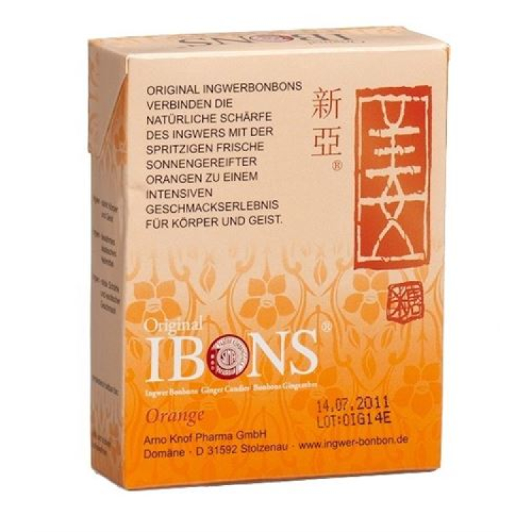 IBONS Ginger Candy Orange Box 60 გრ