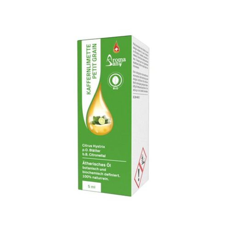 Aromasan Citrus hystrix eterično ulje u kutiji organsko 5 ml