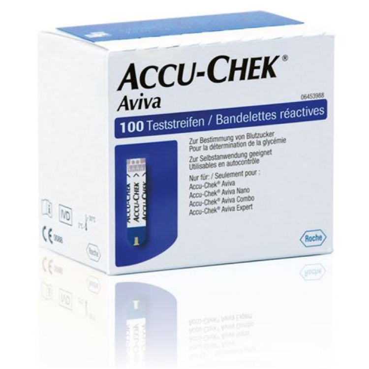 Accu-Chek अवीवा टेस्ट स्ट्रिप्स 2 x 50 पीसी