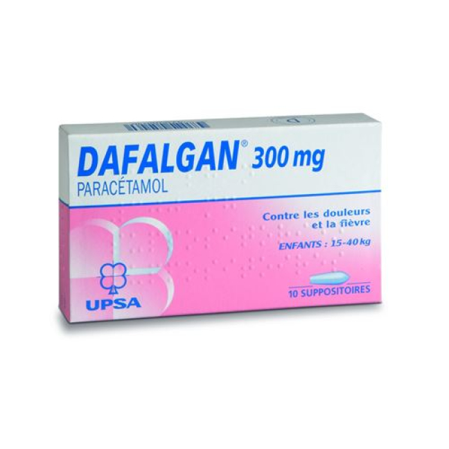Dafalgan Supp 300 mg av 10 st