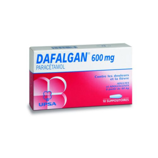 Dafalgan Supp 600 mg de 10 unid.