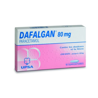 Dafalgan Supp 80 mg 10 pcs