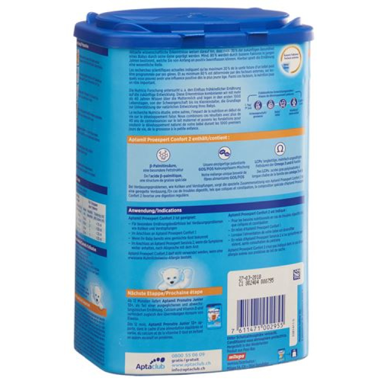 Milupa Aptamil Confort 2 pulloa EaZypack 800 g