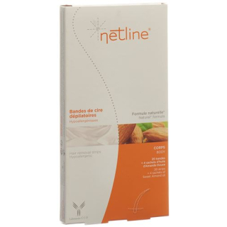 NETLINE hypoallergenic cold wax strips body 18 pcs