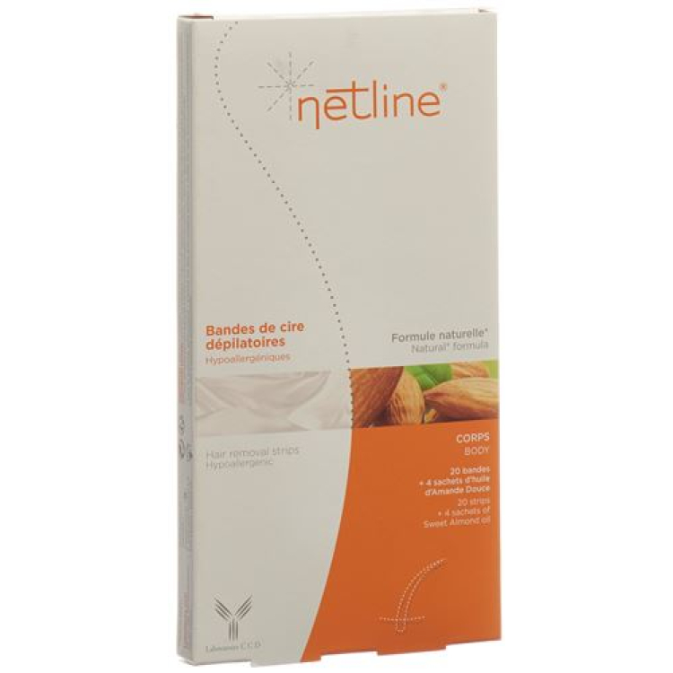 NETLINE strisce depilatorie a freddo ipoallergeniche corpo 18 pz