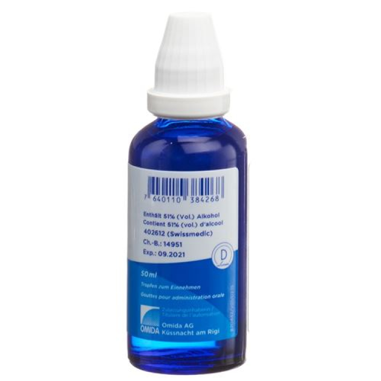 Omida Schuessler Nº 19 Cuprum arsenicosum Dil D12 Botella 50 ml