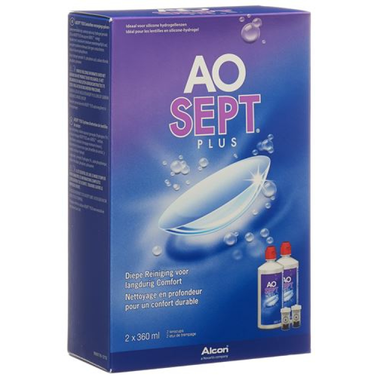 Aosept Plus vloeistof 2 x 360 ml