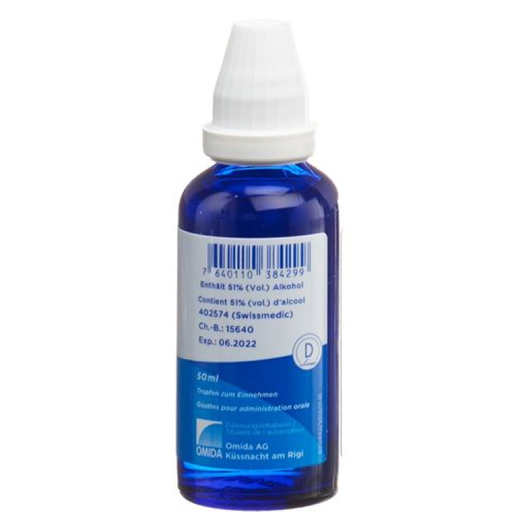 Omida Schuessler Nº 22 Calcium carbonicum Dil D12 Botella 50 ml