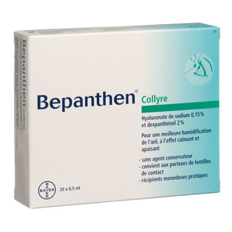 قطره چشمی Bepanthen مونودوز 20 x 0.5 میلی لیتر