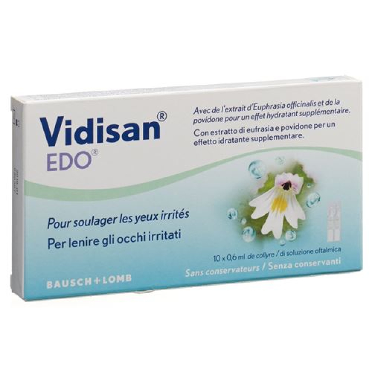 Vidisan EDO Gd Opht 10 Unidos 0.6 ml