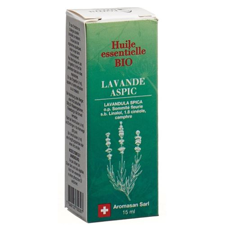 Aromasan spike lavendel Äth / olie BIO i æske 15 ml