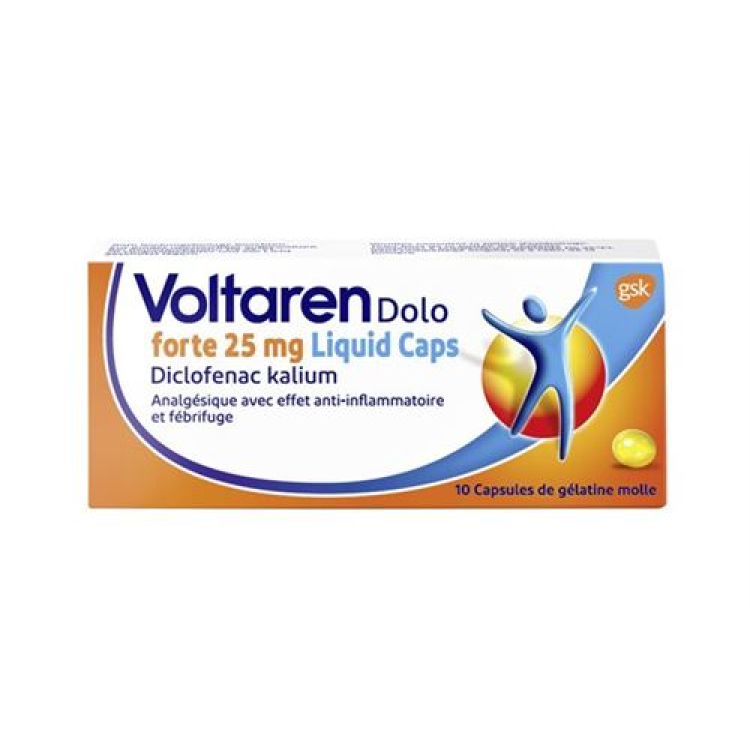 Voltaren Dolo forte लिक्विड कैप्स 25 मिलीग्राम 10 पीसी