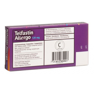 Telfastin Allergo Filmtabl 120 mg 10 unid.