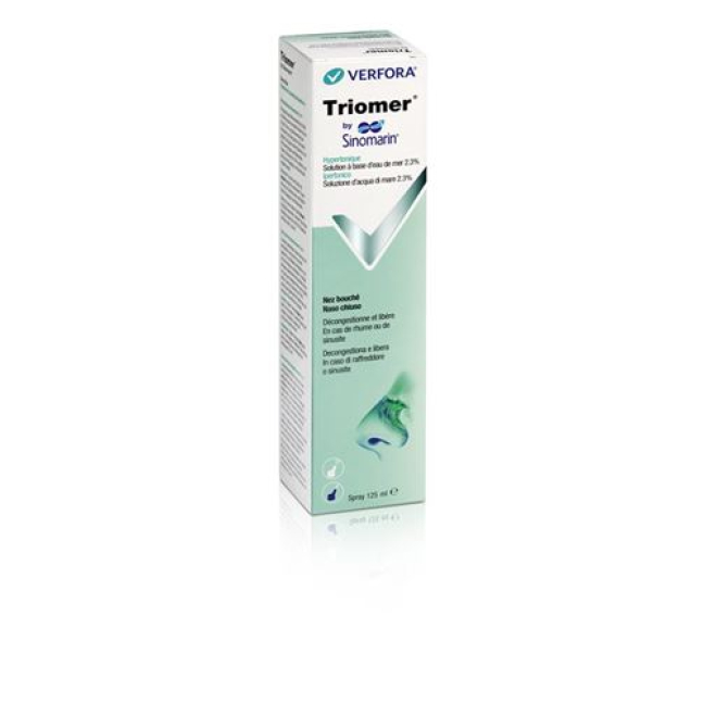 Triomer nässpray Sinomarin hypertonic Fl 125 ml