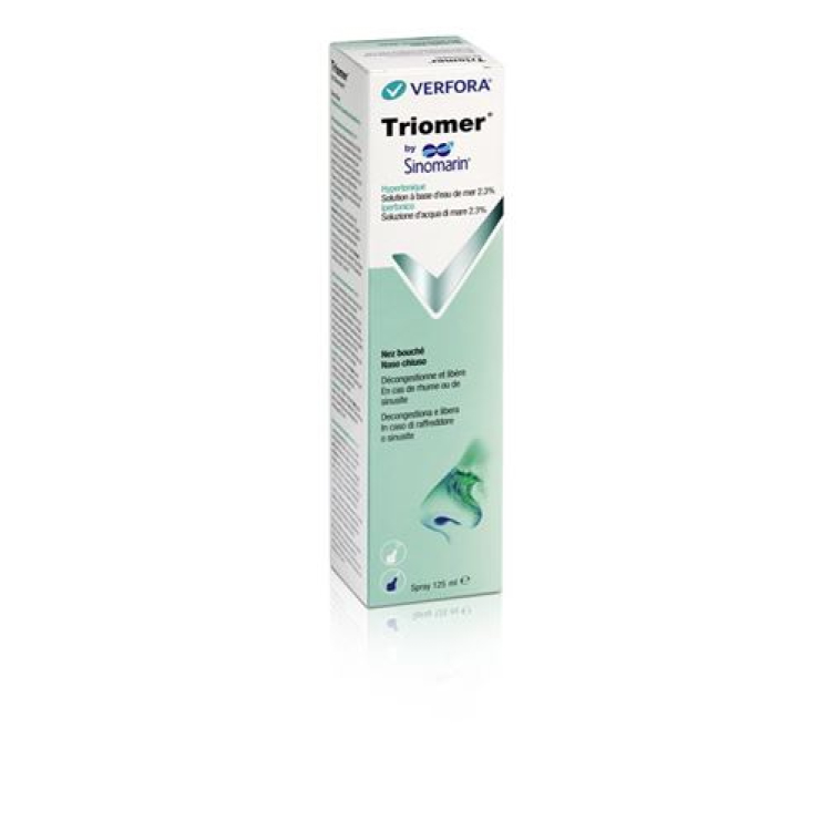 Triomer nenäsumute Sinomarin hypertonic Fl 125 ml