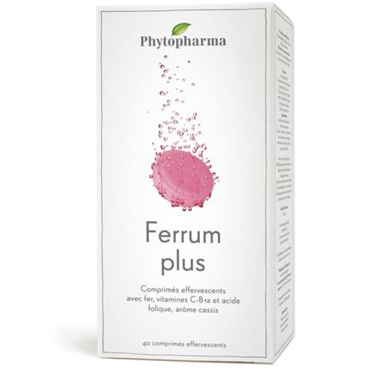 Phytopharma Ferrum Plus brusetablet 40 stk