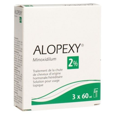 ដំណោះស្រាយ Alopexy 2% 3 បាញ់ 60 មីលីលីត្រ