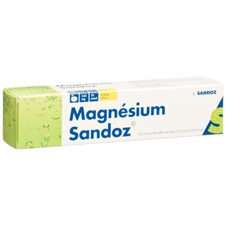 Magnesium Sandoz Pezsgő Tab Citrom 20 db