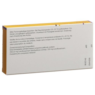 Levofloksacin Helvepharm Filmtabl 250 mg 10 kom