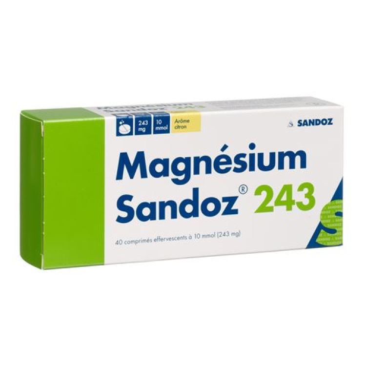 Magnézium Sandoz šumivá tableta 243 mg 20 ks